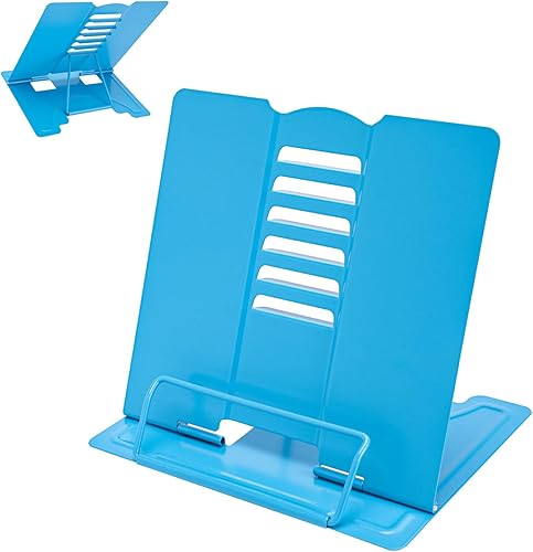 Miniatura 19 de Soporte de Libros de Metal Ajustable Portador de Libros para Lectura