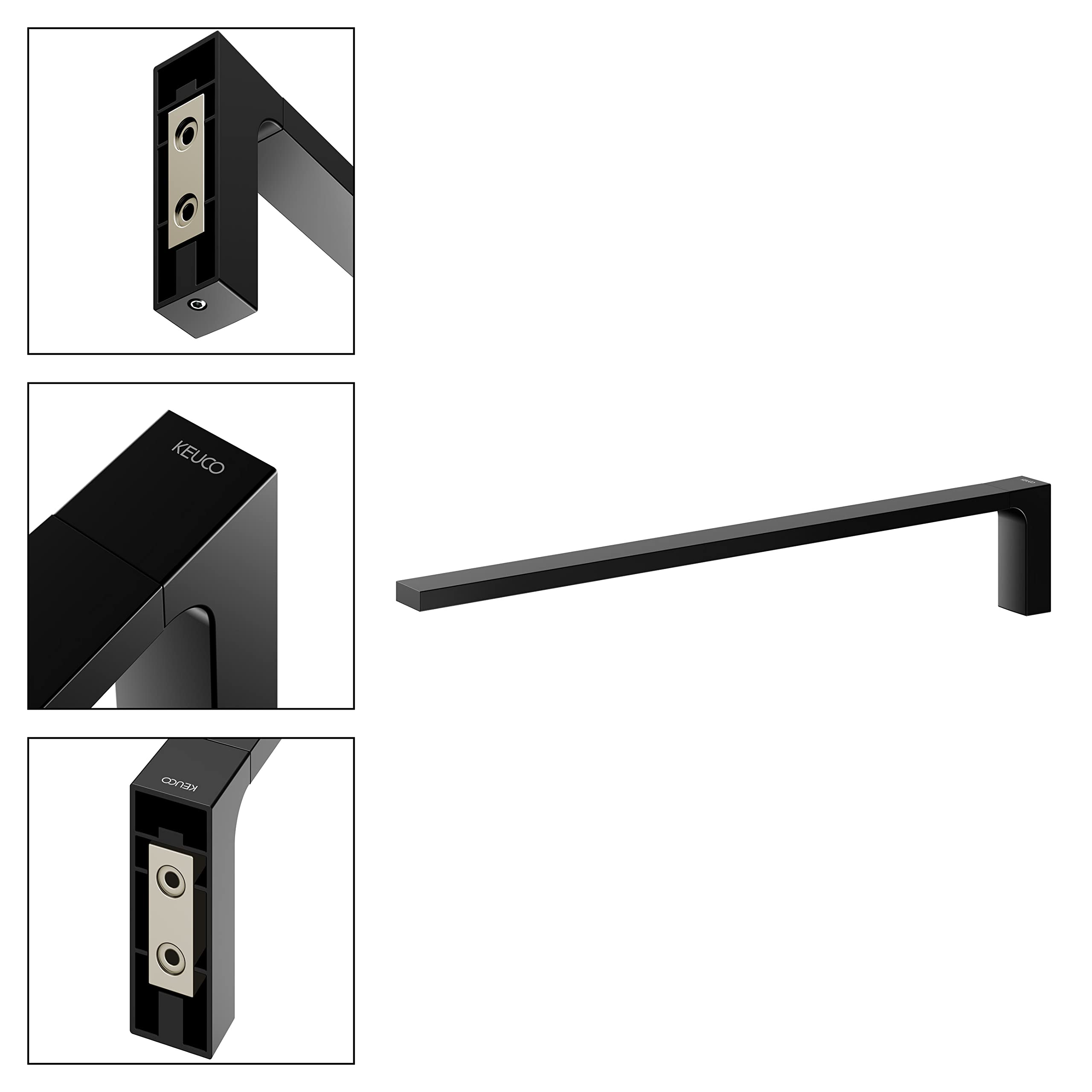 KEUCO EDITION 11 Portasalviette A Due Bracci Da 45 Cm – Metallico Cromato, Da Forare, Made In Germany - 4