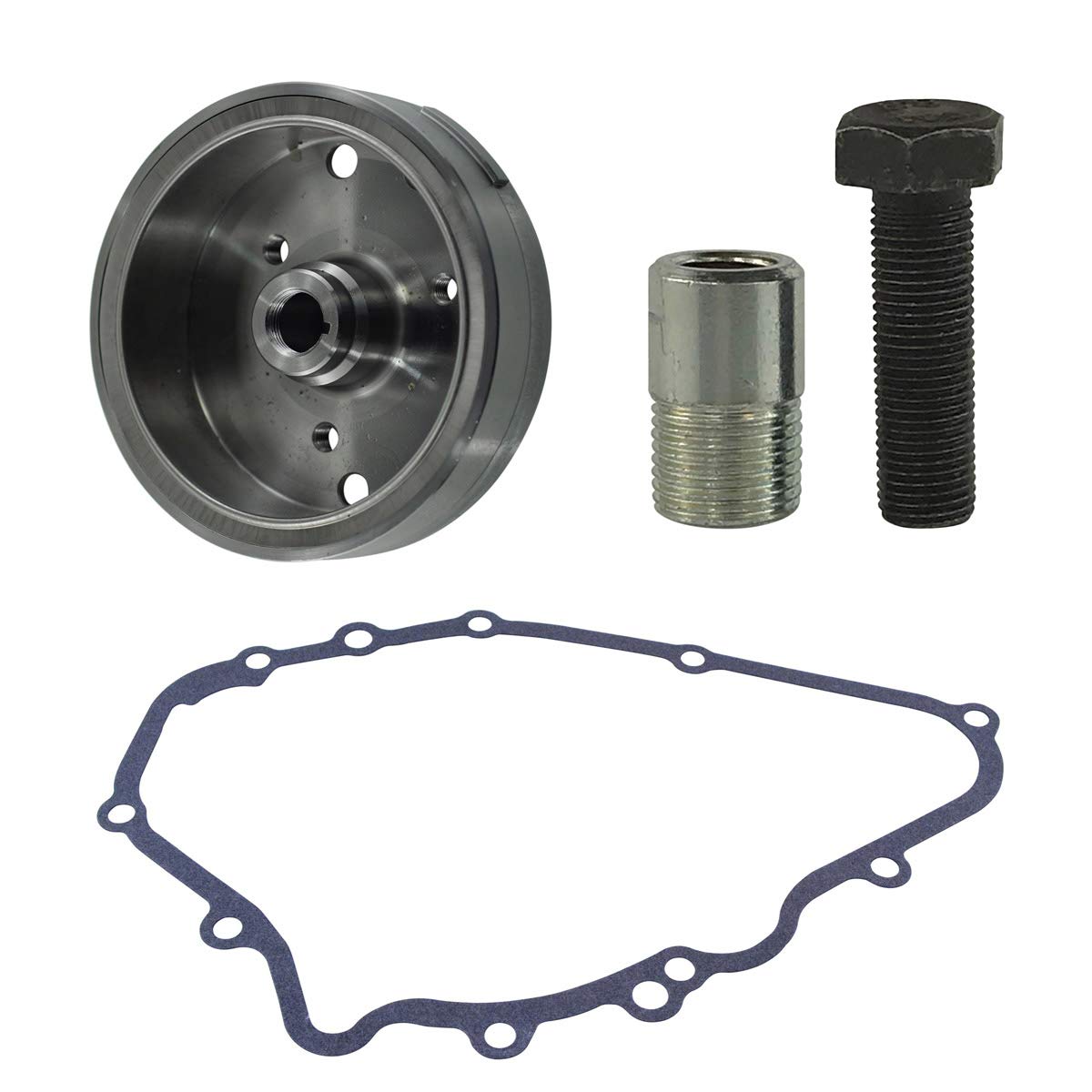 RMSTATOR Replacement for Kit Flywheel + Gasket + Flywheel Puller Kawasaki VN 500 Vulcan / 454 LTD/Ninja 500 1985-1996