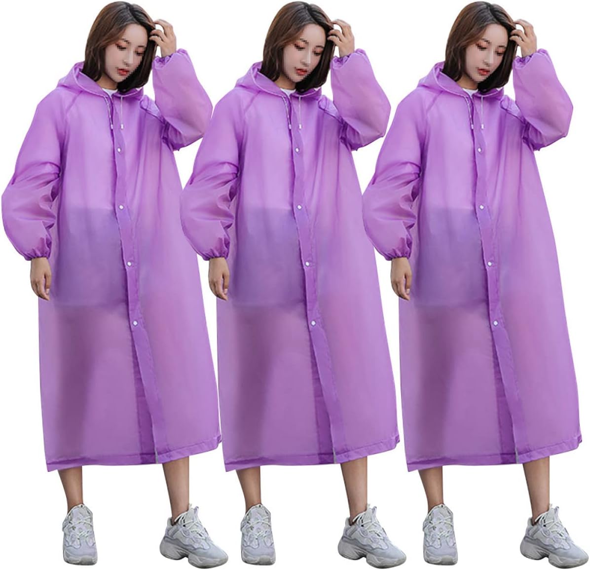 TOYANDONA 9 pcs Raincoat for waterproof raincoat rain coat for women hiking rain poncho Adult Reusable Rain