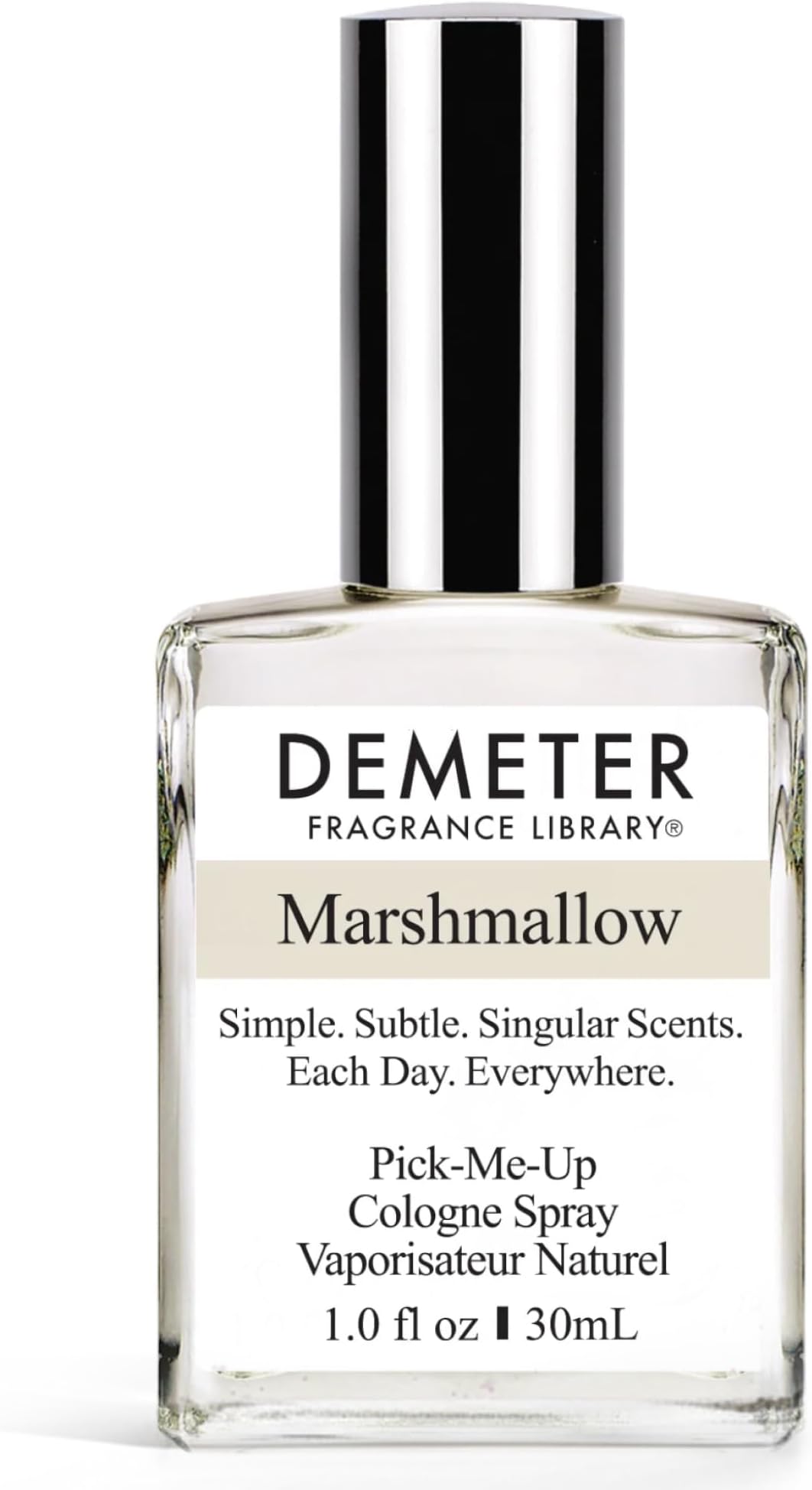 Natural Perfume Spray Cologne for Women and Men, Marshmallow, 1 oz