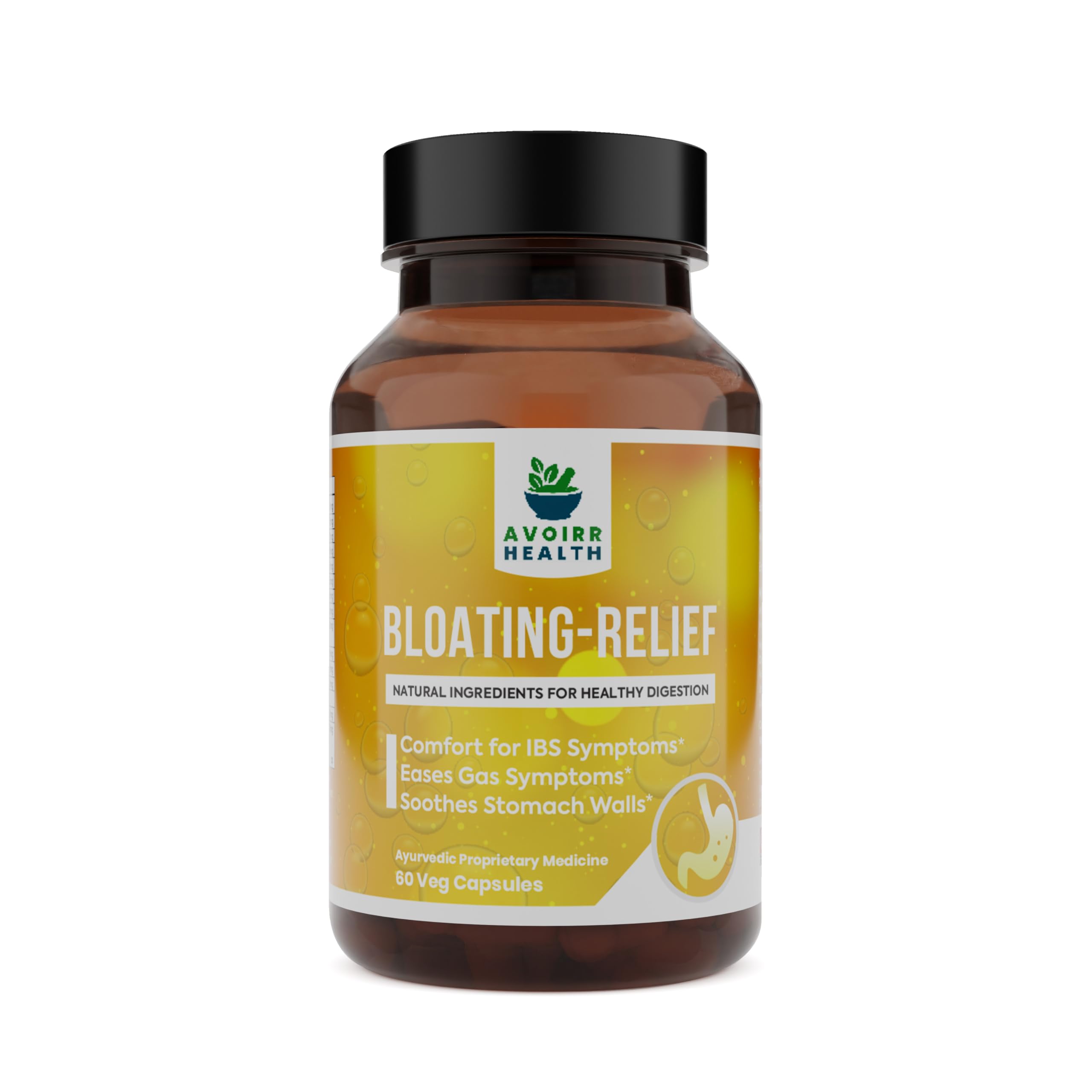 Avoirr Health 630mg Bloating & Gas Relief Veg Capsules - Enriched with Triphala & Harde, Promotes Regular Bowel, Cleanses Intestines, Digestive & Gut Health, 60 Capsules (B0D29DKY9M) Amazon Price History, Amazon Price Tracker