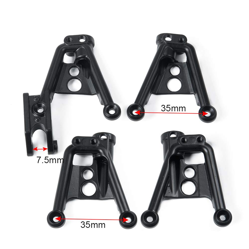 Metalowe przednie i tylne amortyzatory Mocowanie 1:10 RC Crawler Axial SCX10 II 90046 90047 90059 90060 Zdalny amortyzator samochodowy