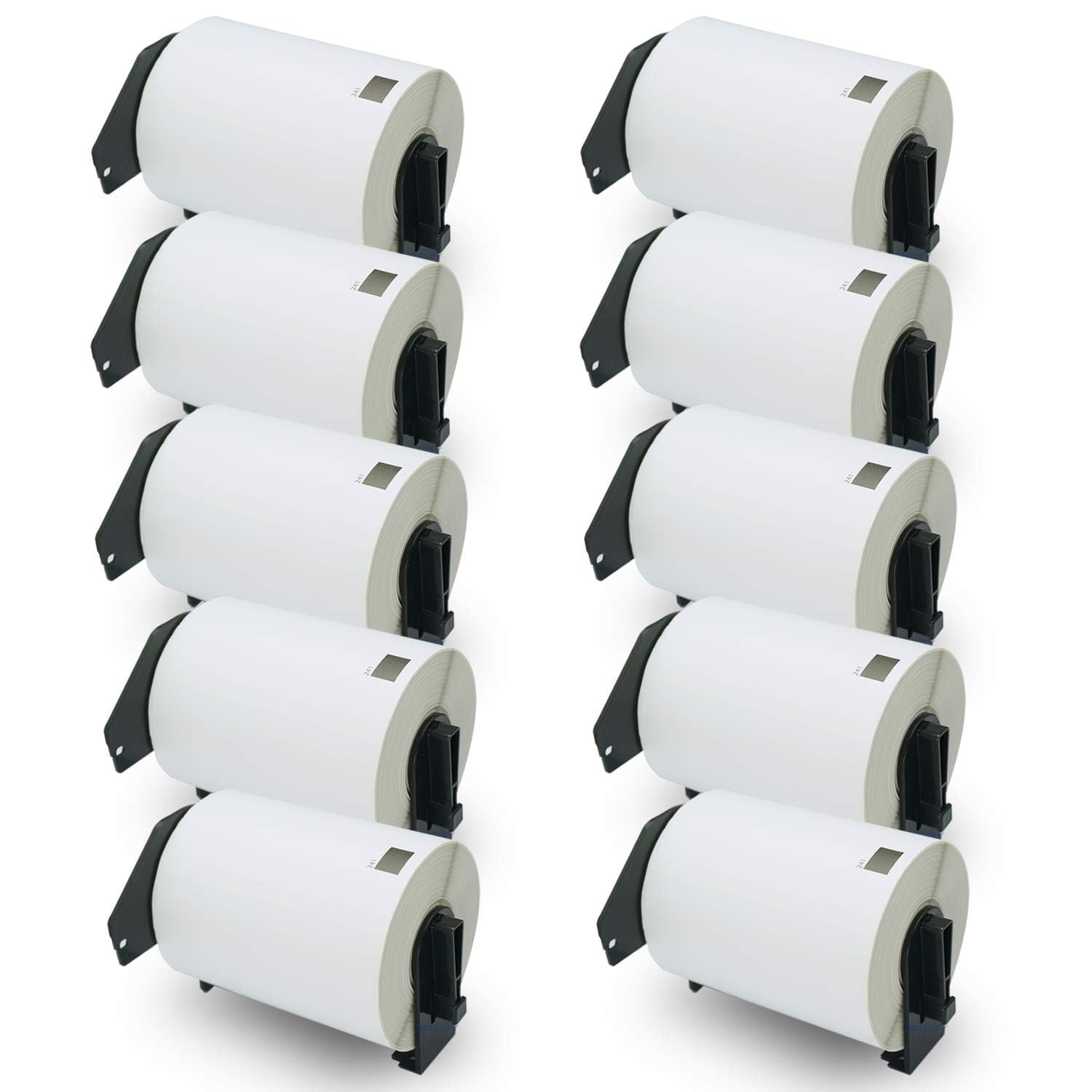 Compatible Shipping Labels Replacement for Brother DK-1241 (4 in x 6 in), Use with Brother QL Label Printers [10 Rolls/2000 Labels]