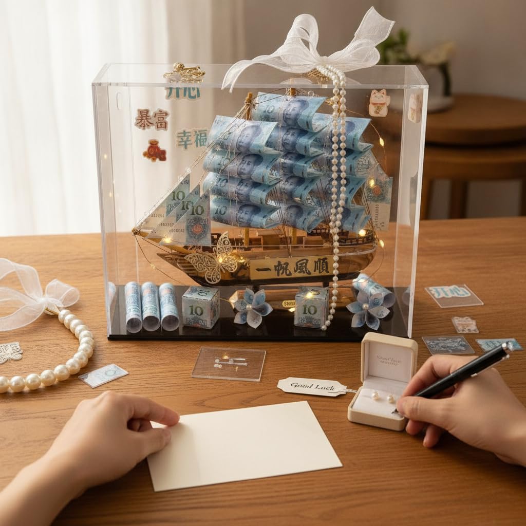 Aymzbd DIY-Bastelset, Segelboot-Modell, style to 2