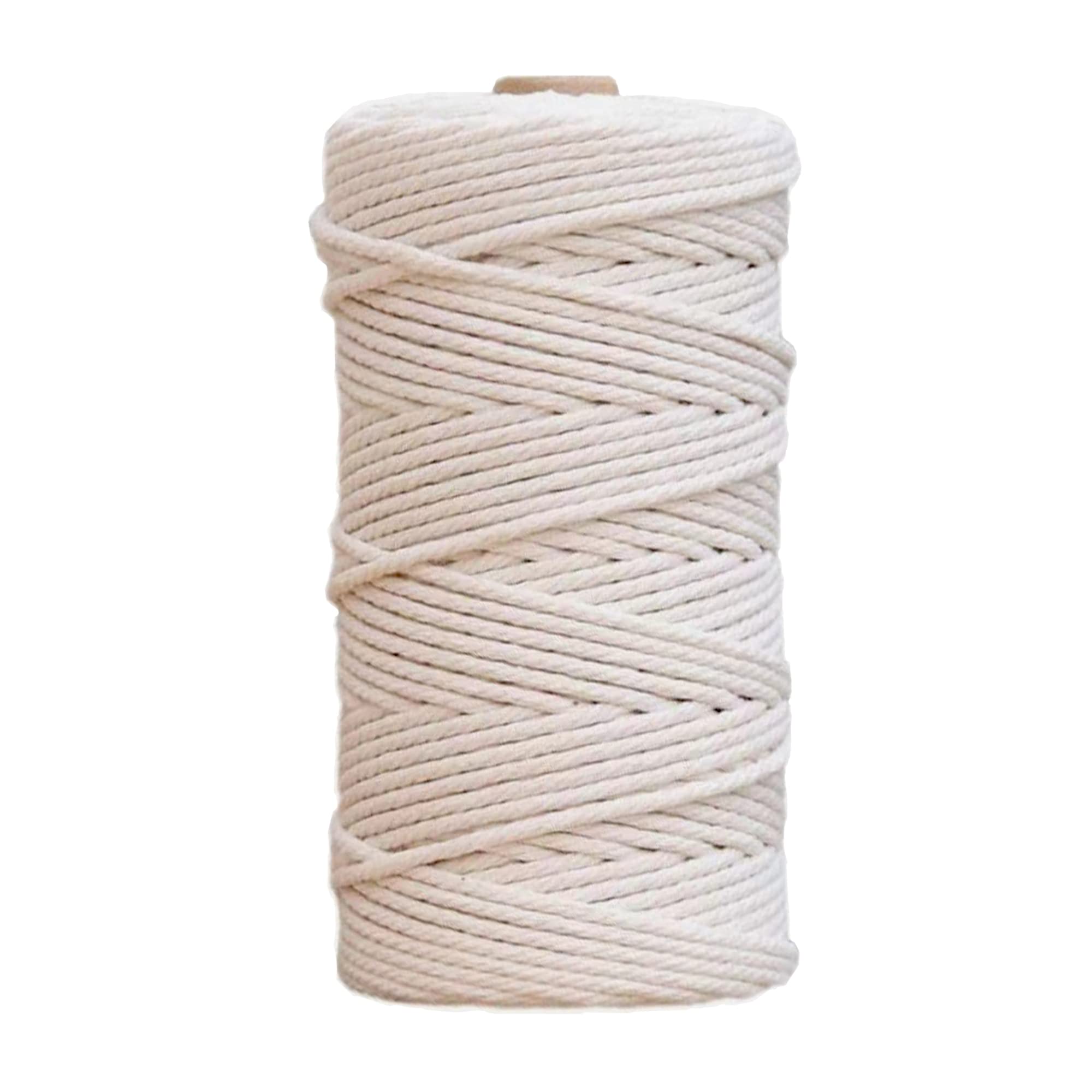 3mm Cotton Rope 328 Feet Macrame Cord for Kitchen String Butchers Twine for Roasting, Tying Meat, Trussing Turkey, Gift Wrapping Crafts Jewelry Making