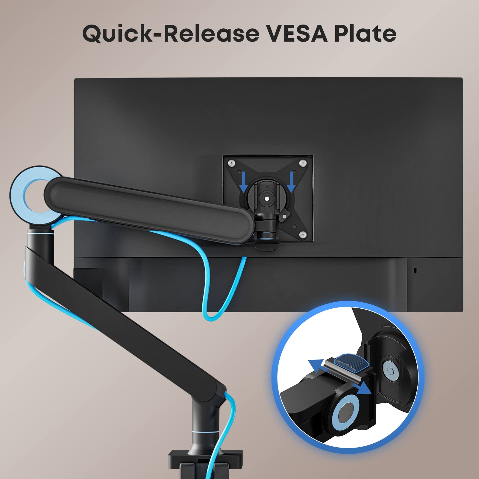 2023 ORRO Home - Single Monitor Arm Mount - Premium Vesa Desktop Stand, Shop Today. Get it Tomorrow!