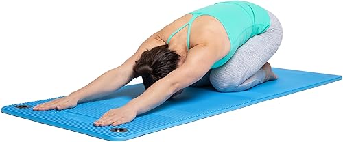 Miniatura 4 de OPTP Pro Fitness Mat - Tapete de entrenamiento suave de media pulgada de grosor para interiores o exteriores, tapete de ejercicio de pilates y yoga,