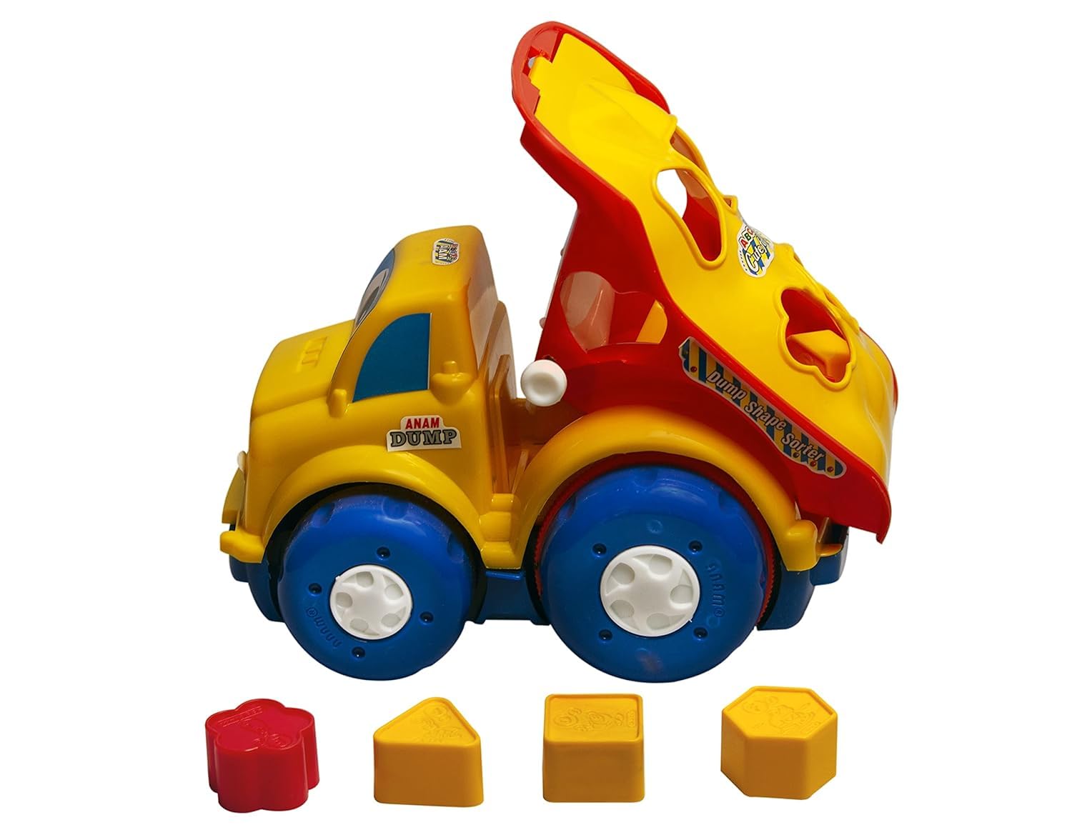 Kiddie castle Heavy Duty Friction Powered Cartoon Dumper Truck with Shape Sorter for Toddlers | Toys for Kids | Truck Toys for Kids | Children Toys | Kids Learning Toys (B0D89725ZS) Amazon Price History, Amazon Price Tracker