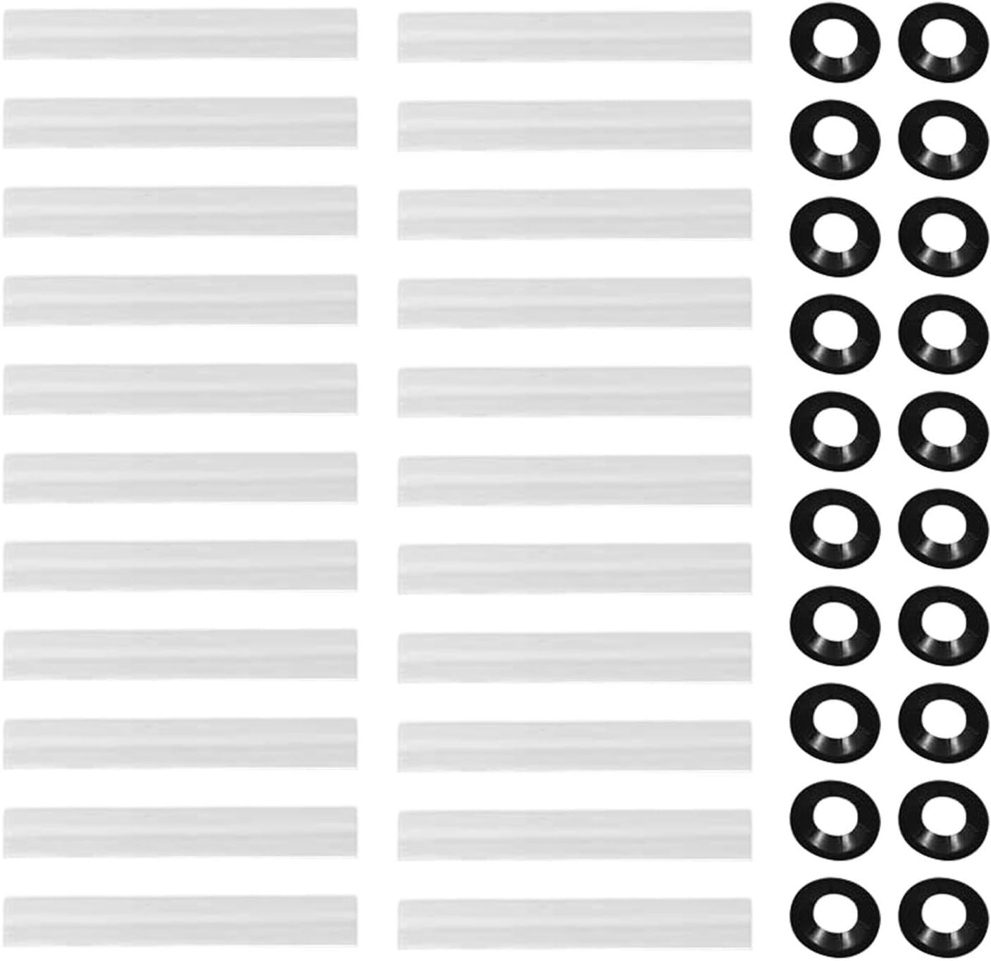 Door Hinge Rollers - 20 Roller Sleeves, Quiet Rollers | Precision Rollers for Quiet Garage Doors, Hinge Rollers for Quiet Garage Doors, Effortless Wheels for Garage Door Hinges, Size