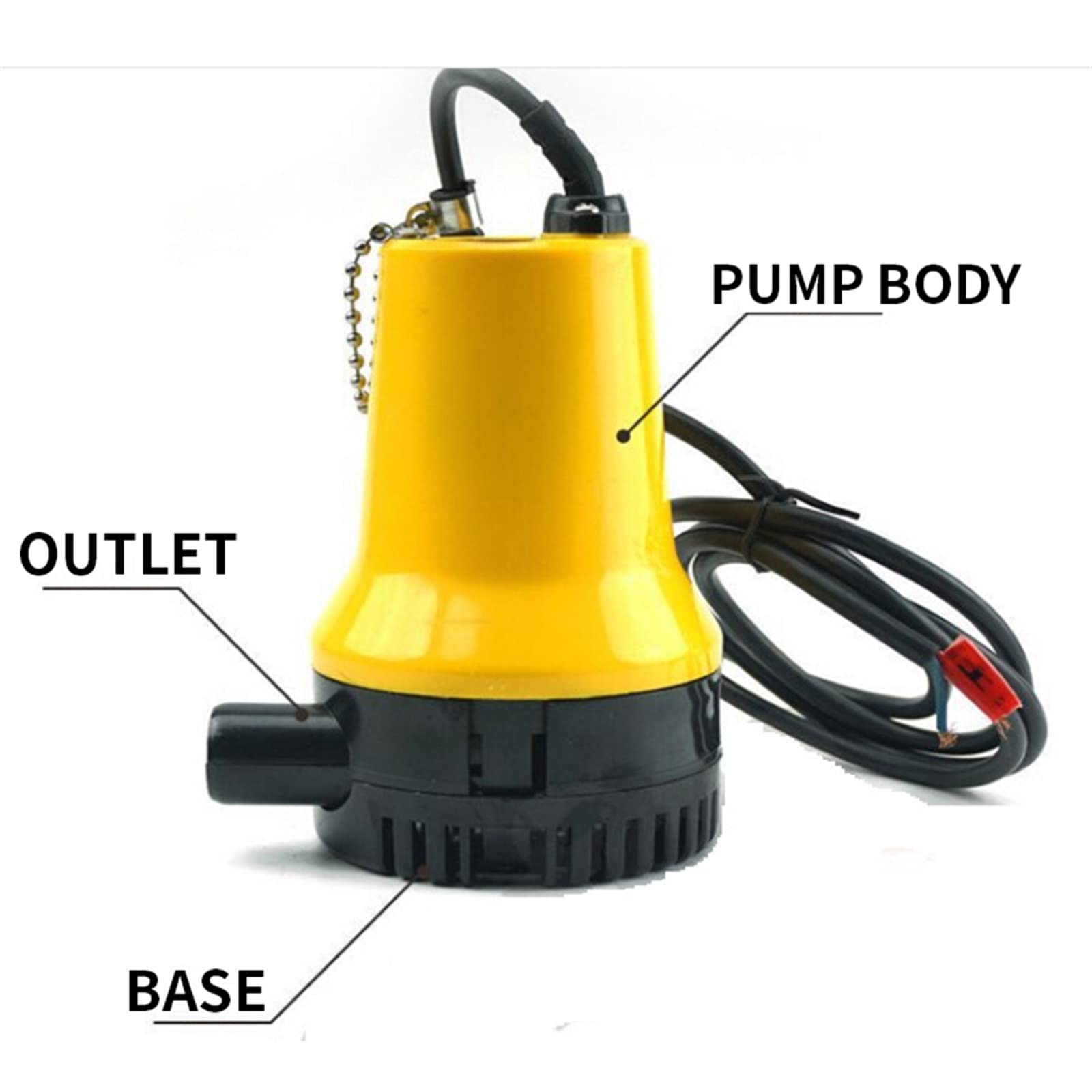 Piccola pompa sommergibile regolabile BL-2512 Pompa sommergibile 1 2V/24V Pompa della pompa a bombole in miniatura sommergibile pompa della pompa elettrica drenaggio pompa pompa 70w ( Size : 12V )