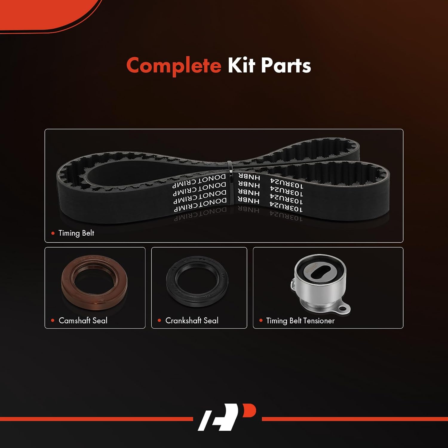 A-Premium Engine Timing Belt Kit Compatible with Honda Civic 1992 1993 1994 1995-1.5L