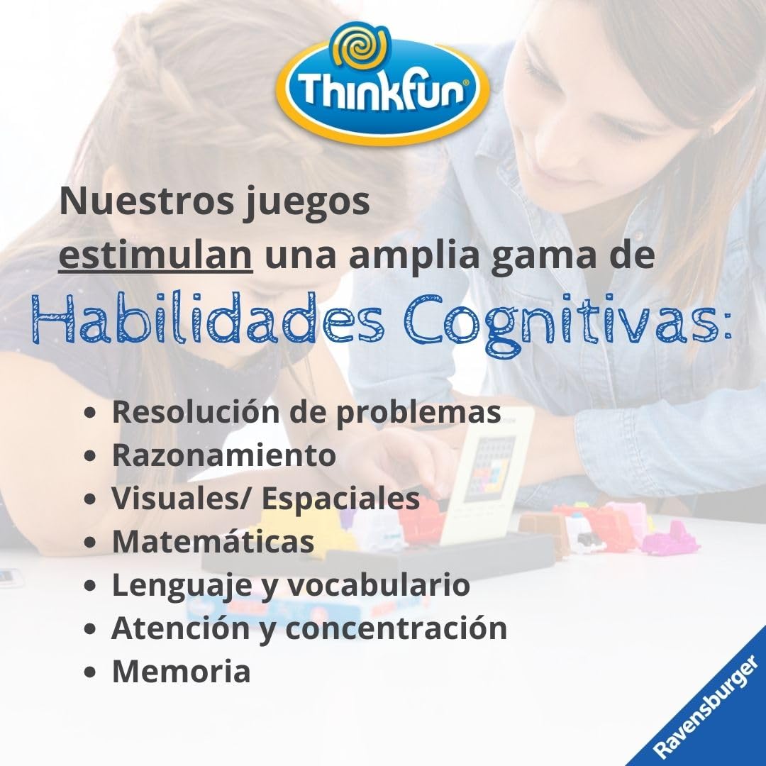 ThinkFun - Rush Hour Deluxe, Juegos de Mesa Niños 8 Años, Rompecabezas Niños, Juego de Mesa 8 años o más, Juegos Infantiles, Juego de Lógica, Juguetes para Niño, +1 Jugador, 60 Desafios
