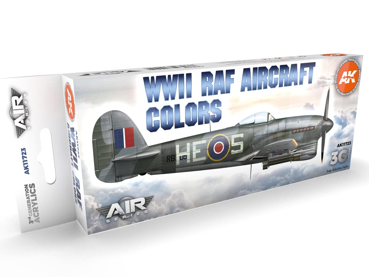 Ak Interactive Multiple Colors Ak Acrylics 3Gen Aircraft Set Ak11723 Wwii Raf Aircraft Colors Set 3G (8X17ml)