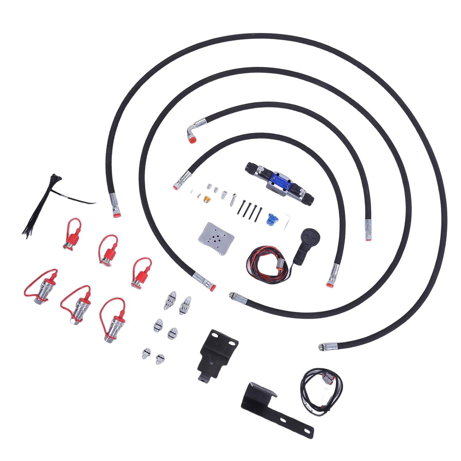 Tnfeeon Kit Valvola Terza Funzione di Controllo Idraulico per Trattori L4600 L4701 con 12V Portata 3000 PSI 15 GPM Facile Installazione per Attrezzature Agricole per Agricoltori
