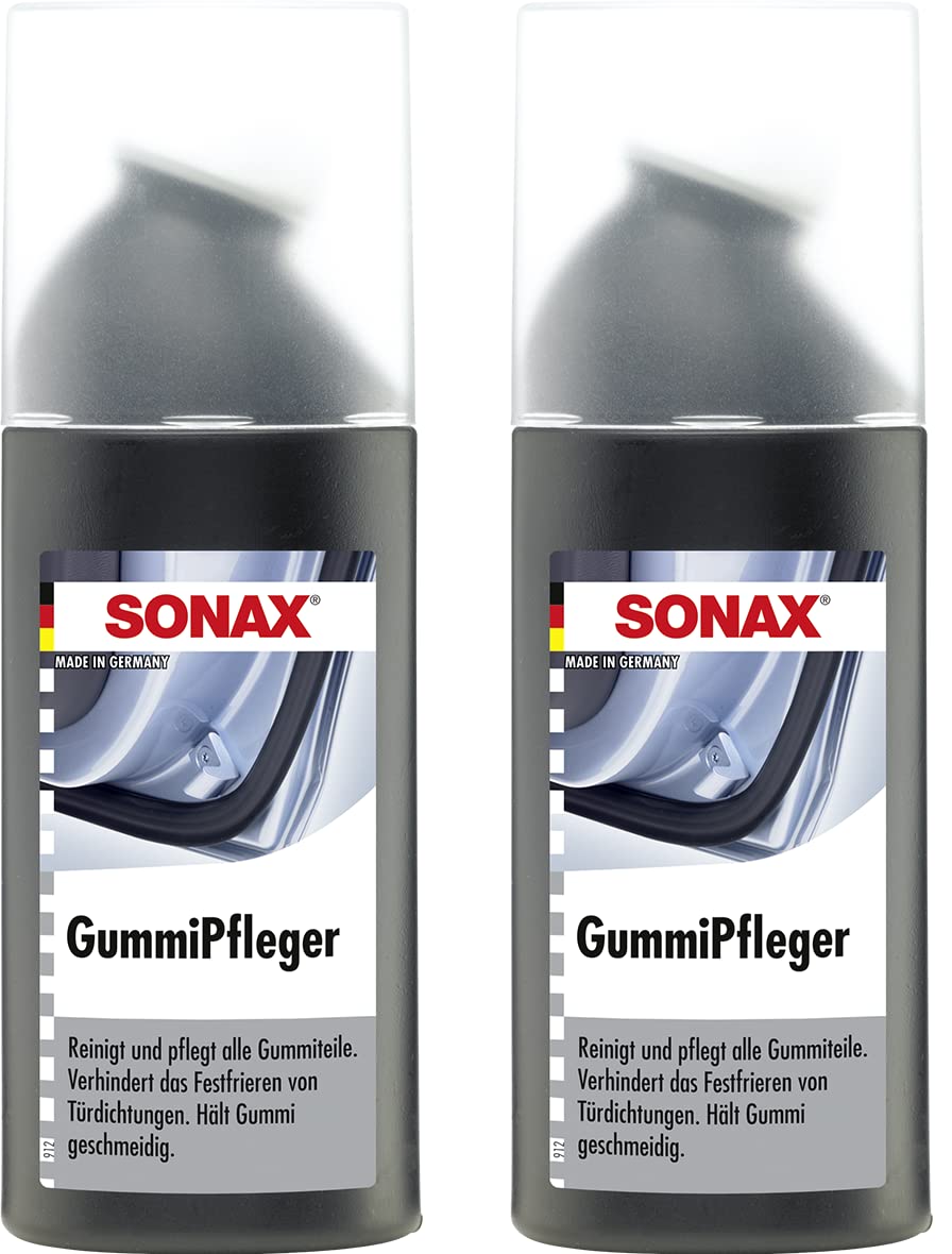 Sonax - Set pratico 2 x 100 ml di gomma per la cura degli pneumatici, universale