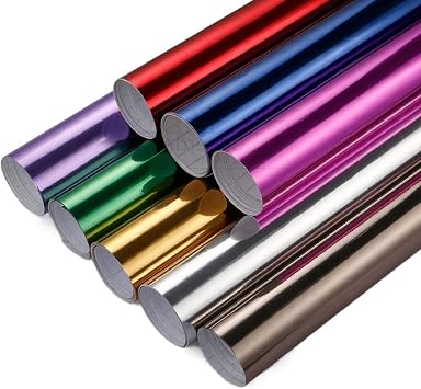 Car Wrap 100 * 30CM Chrome Mirror Vinyl Film Foil Car Sticker DIY Wrapping Sheet Decal Automobiles Motorcycle Truck Styling Accessories(Pink)