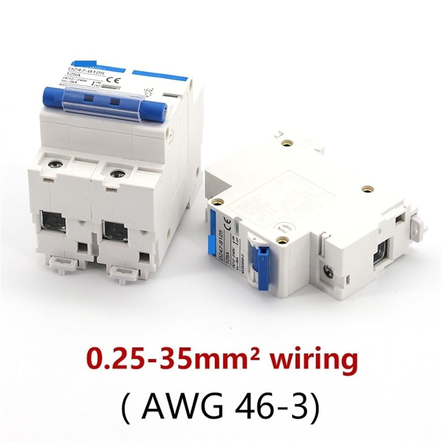 24 V DC 12 V 36 V 48 V 72 V Protector 80A 125A 63A 1P 2P automatyczny wyłącznik zwarciowy typ B AC-DC 2000 W do 6000 W 1 szt. (1P-1P, 125A)