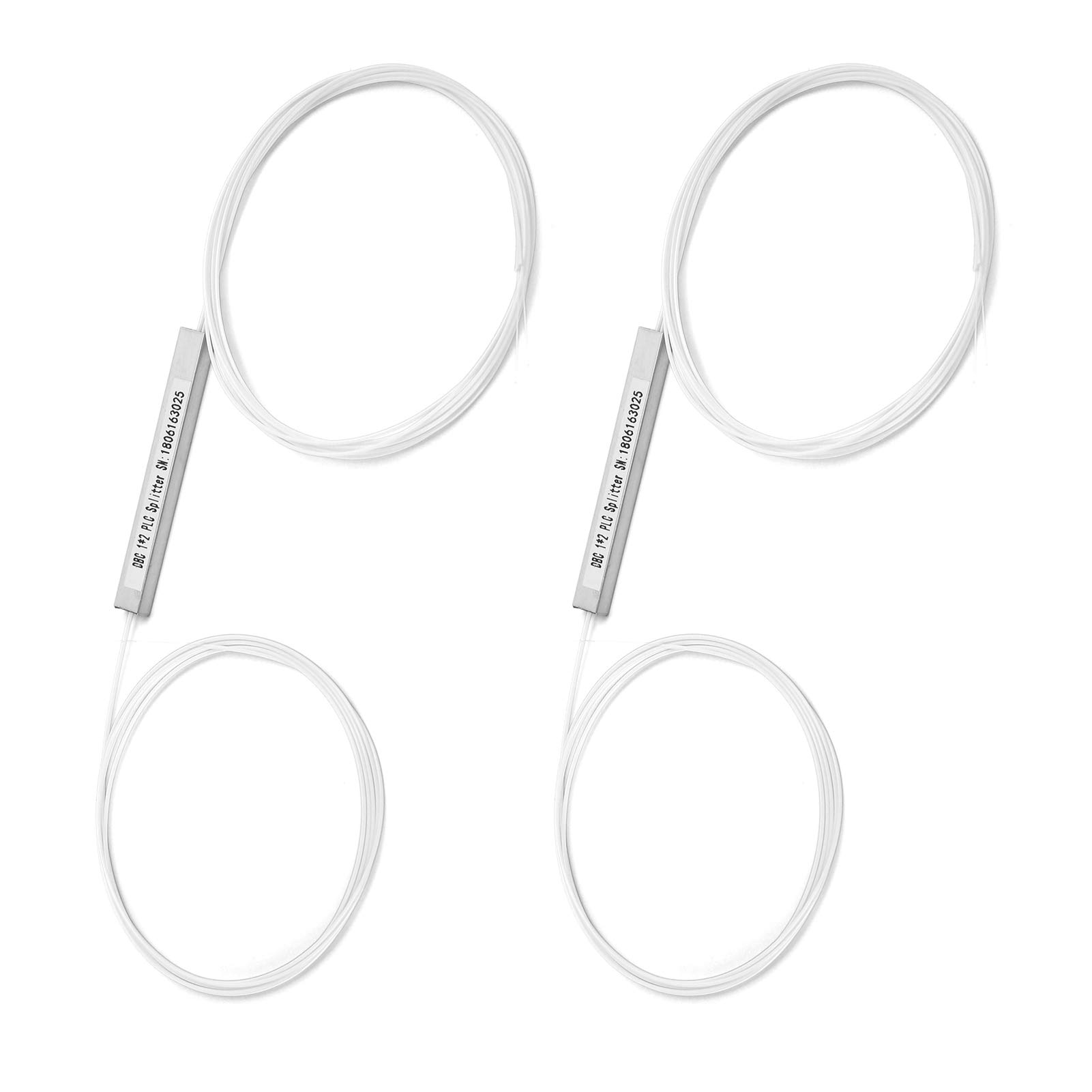 Splitter PLC Bare Fiber, Monomodale, Fibra da 250μm, Gestione 'alimentazione per Reti PON, LAN in Fibra Ottica FTTH, Progetti di Ingegneria con Strumenti di Test (1×2)