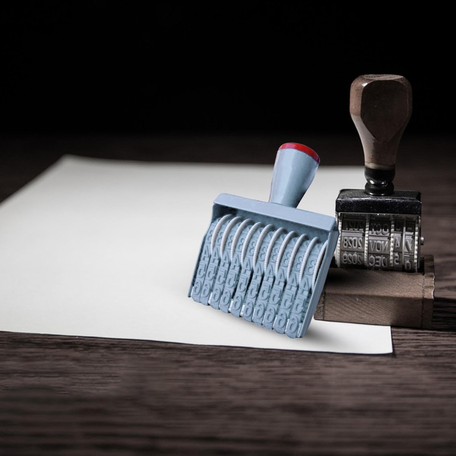 5x Sello de Número, Sello de Fecha 10 - Sello Digital de Rodillo para Publicidad - Sello de Tinta