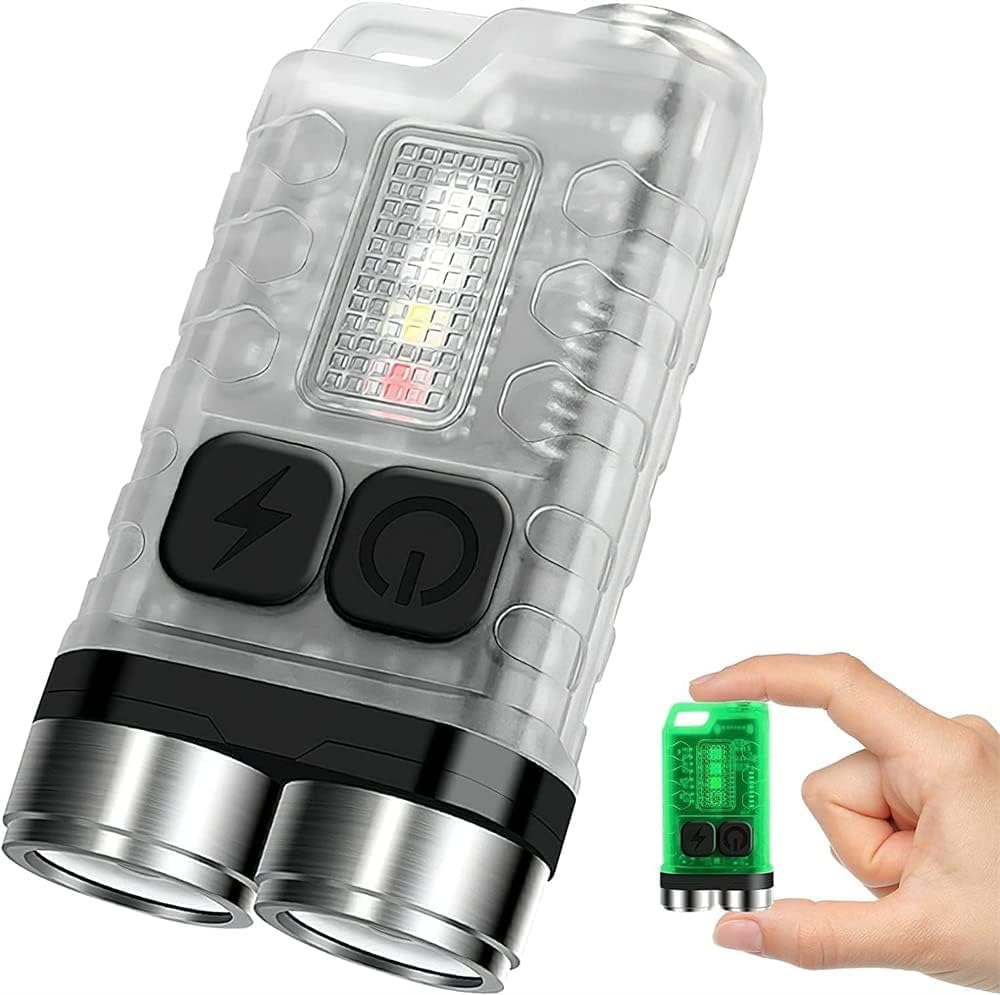 BORUiT Mini Powerful Keychain Flashlight USB-C Rechargeable EDC Flashlight with White Red UV Blue Light,Super Bright 900LM... - Review, Price and Buying Guide