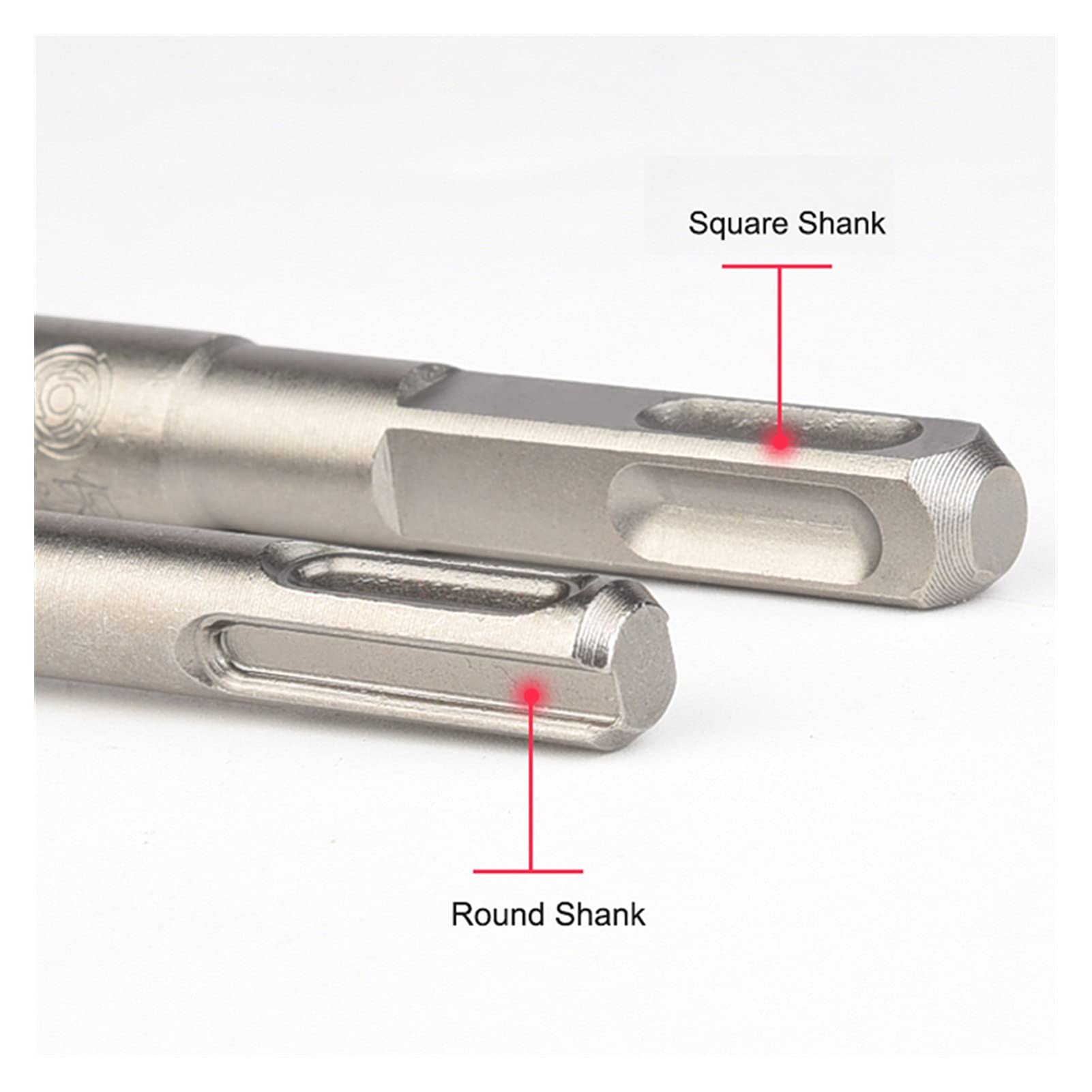 Broca for Martillo percutor SDS-Plus, 6/8/10/12/14/16-32 mm, Longitud de Broca Cruzada: 110-350 mm, for perforar Agujeros en hormigón.(Square,32x350mm)