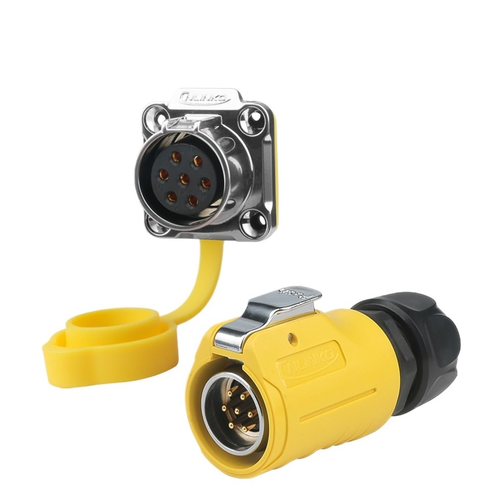 1 szt. IP68 M20 outdoorowa wodoszczelna wtyczka 5/7/9/12 pinów przewód elektryczny wtyczka kablowa bezszwowa uszczelniona gniazdo (zestaw typu A, 12 P)