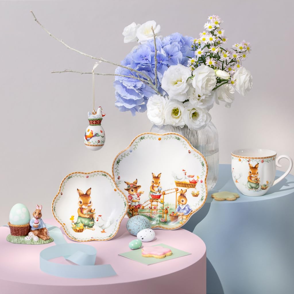 Villeroy & Boch – Annual Easter Edition talerz 2026 kolorowy, talerz wielkanocny z porcelany Premium z akcentami w złotym kol., dekoracja, limit. przedmiot kolekcj.