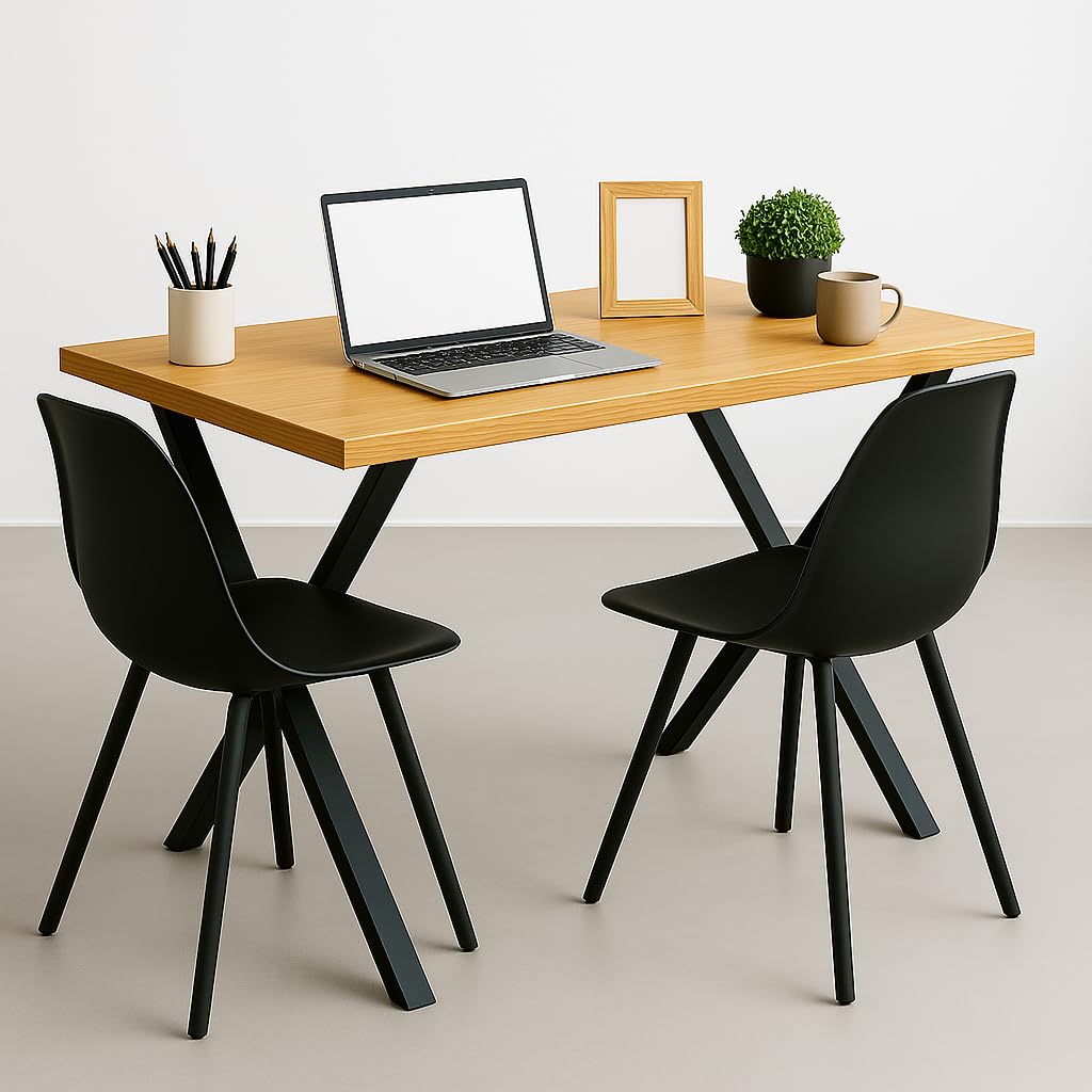 Patas para Mesa de Comedor | Negro | 58x71cm | 2 Unidades