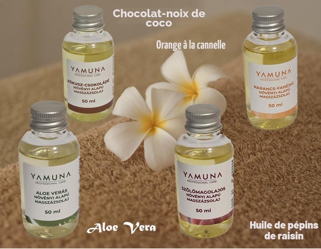 Coffret Huiles de Massage 800 ml (16x50 ml) – Huiles 100% végétales, cosmétique naturelle de Hongrie, idéal pour les thérapeutes.