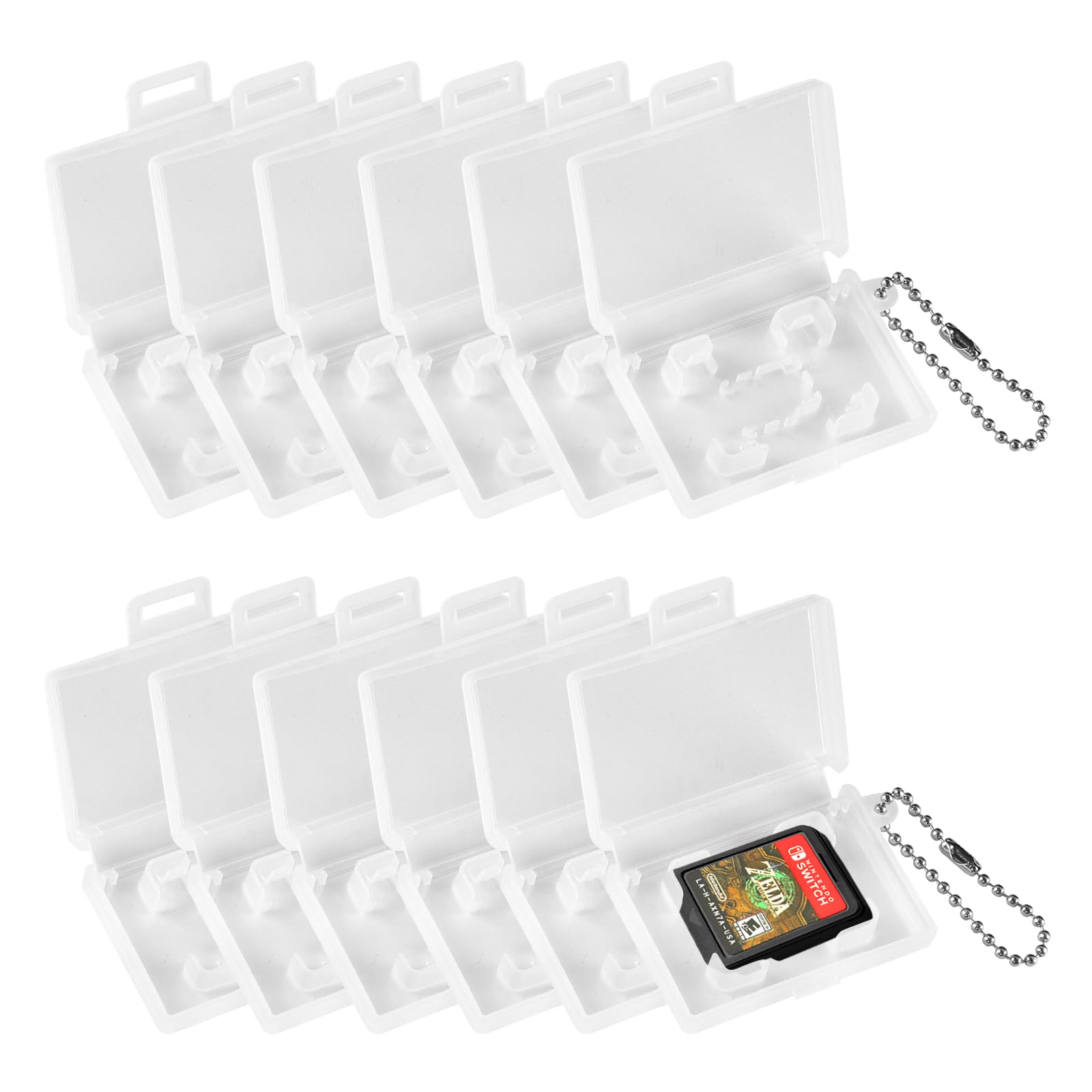 Amazon.com: KKOZESST 10PCS Switch Game Card Case with Keychain for