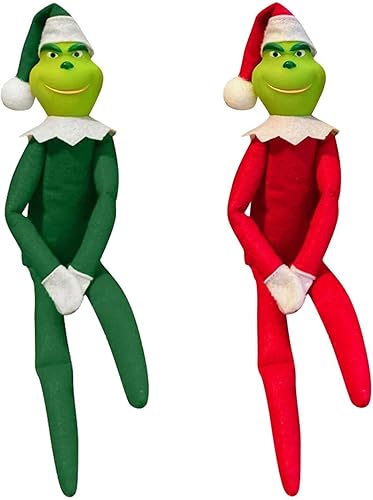 Miniatura 7 de DANONI Muñeca de peluche de elfo de Navidad, juguete novedoso de muñeco de monstruo de Navidad, elfo para decoración de escritorio y oficina en casa