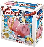 Descriptif produit: Tourne la flèche et découvre l'action à accomplir :Glisse une pièce dans Tireli'Cochon, tire lui la queue ou essaye de le casser en tapant sur son casque ! Quand ta tirelire explose, cours après les pièces et essaye d'en ramasser un maximum!