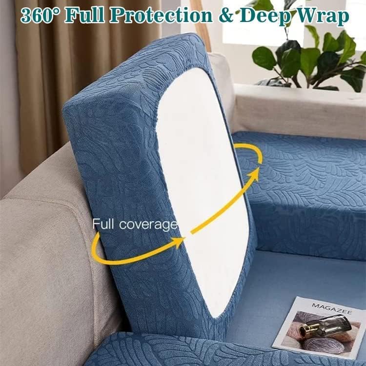 Miniatura 7 de NEOXOL Fundas mágicas para sofá 2023, elásticas, clásicas, impermeables, en forma de L para sofá seccional, fundas de cojín individuales
