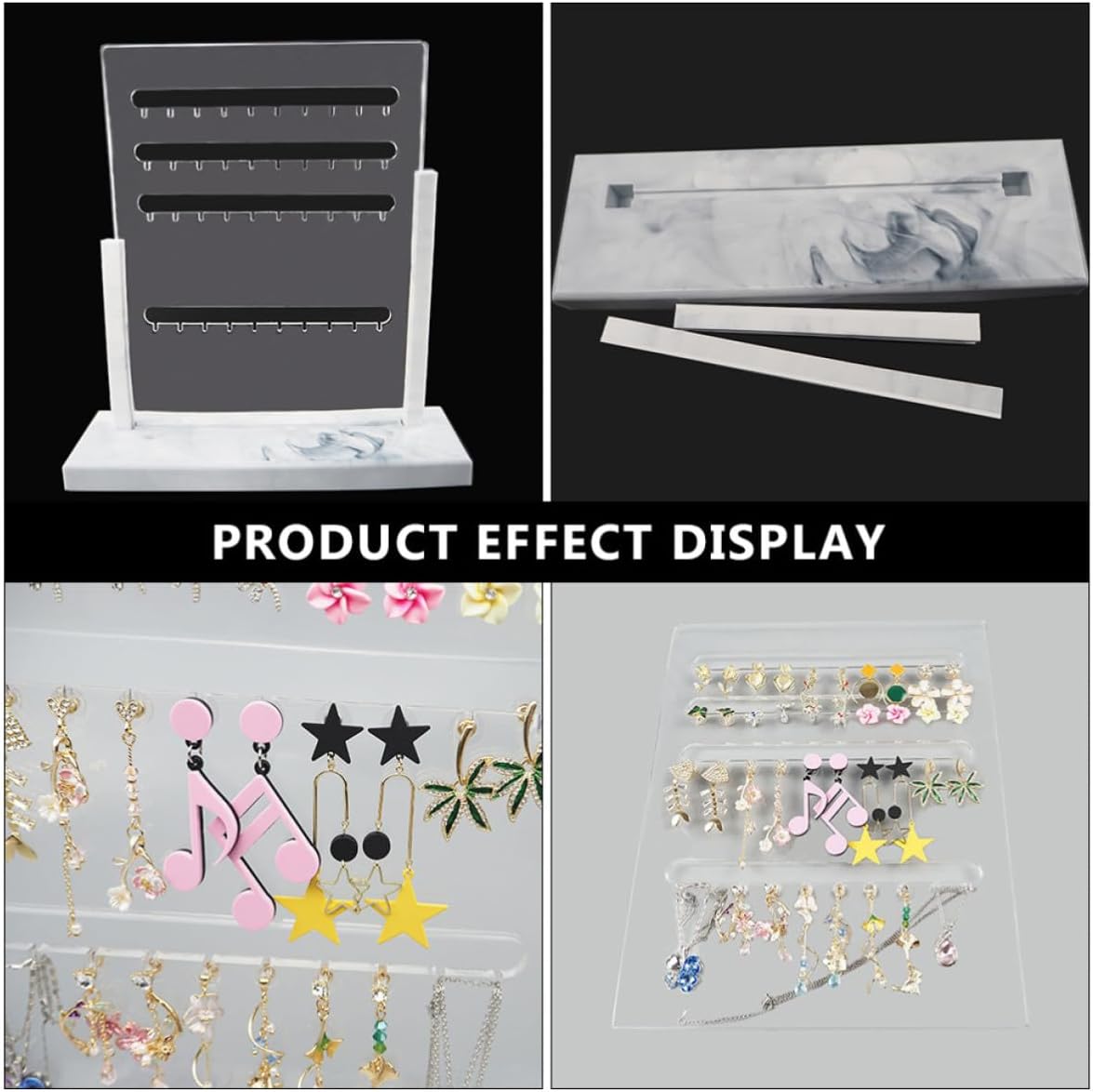 Silicone Epoxy Resin Jewelry Storage Rack Mold for DIY Crafts