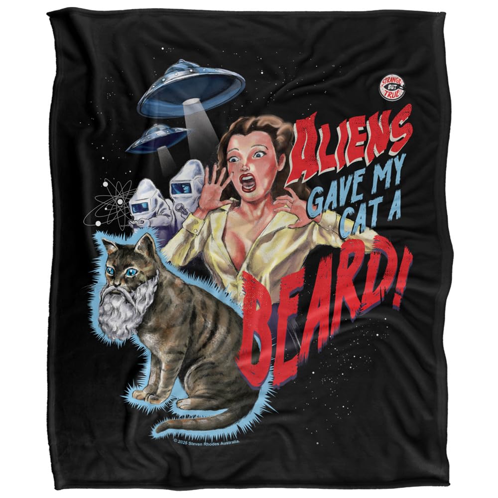 Plaid Steven Rhodes Catabeard toucher soyeux pour vos soirées cinéma cocooning