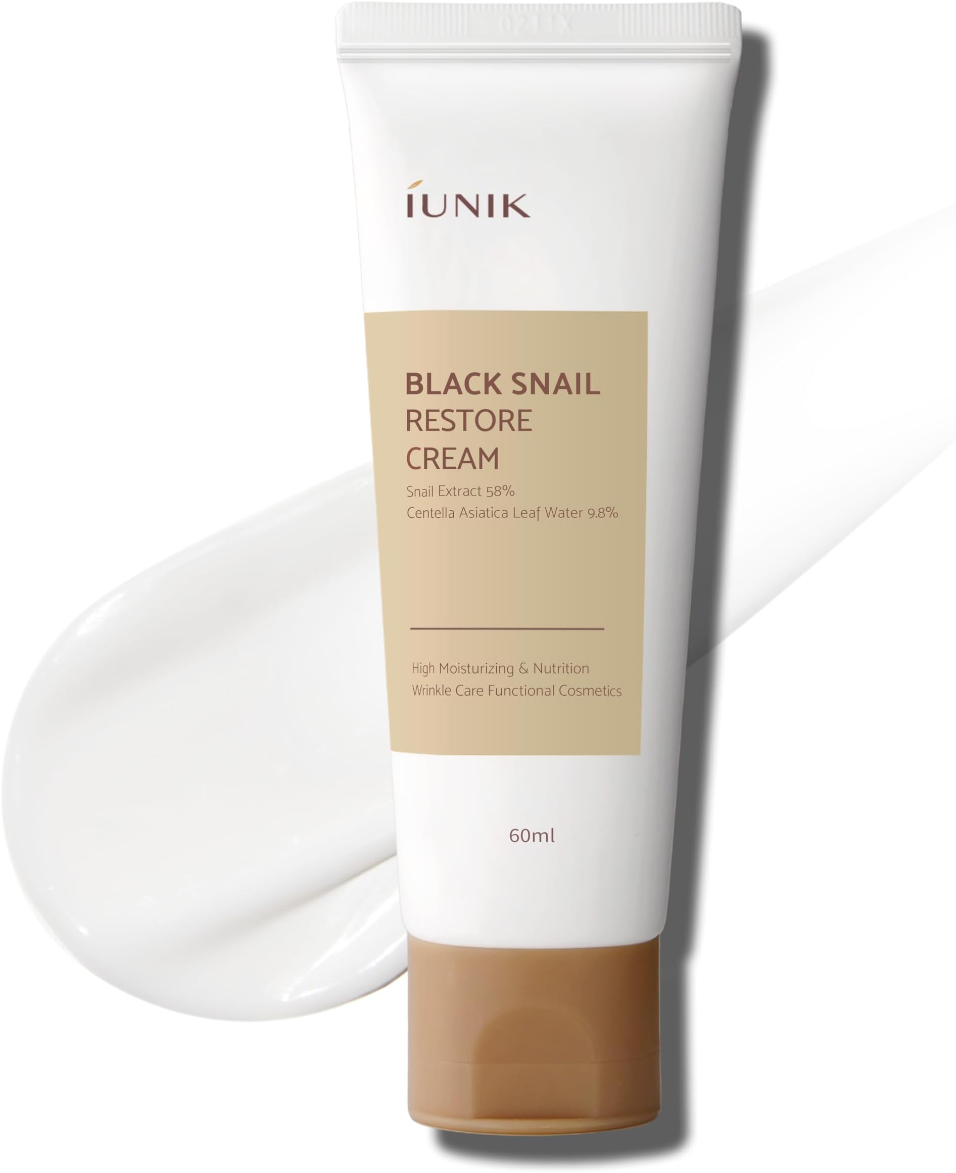Black Snail Restore Cream - Firm Elasticity, Soothes Skin, Moisture the Tired Skin, Reduces Wrinkles, Korean Cosmetics, K-Beauty, Skincare, 60 ml