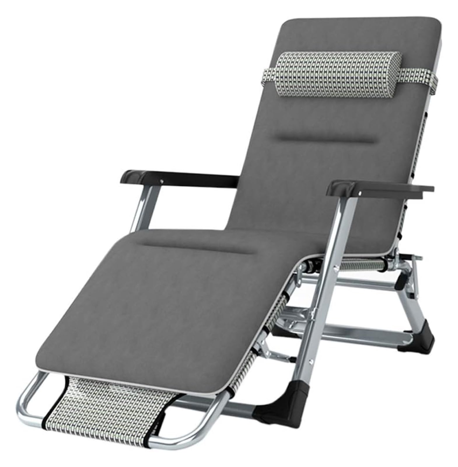 Chaise de plage d'extérieur inclinable avec structure pliante personnalisée