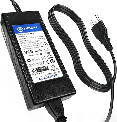Miniatura 2 de T POWER Adaptador de 12 V CC 10 A para parrillas de montaña verde, adaptador convertidor Davy CrocketT POWER P-1001 Cable de alimentación de pared