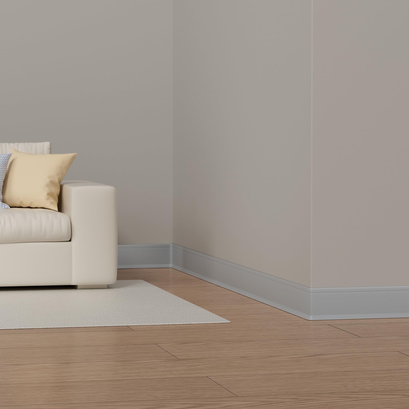 Snapklik.com : Duzzy Flexible Baseboard Trim, 6 Inch