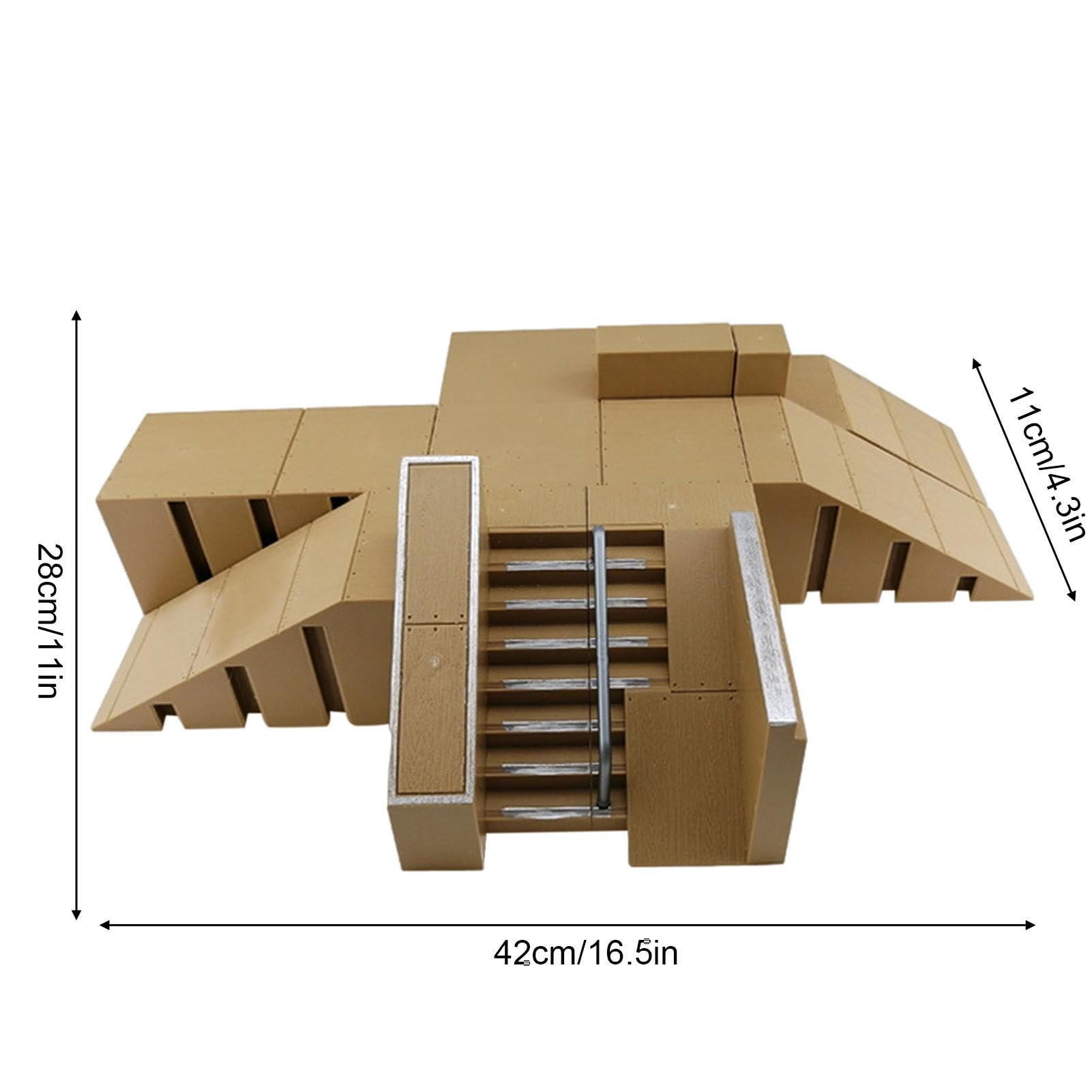 Mini planche de Skate Park, ensemble de rampe de touche, jouet d'entraînement avec plusieurs modèles, accessoire de skateboard à doigts, kit de loisirs avec assemblage facile, aire de jeu de skateboar