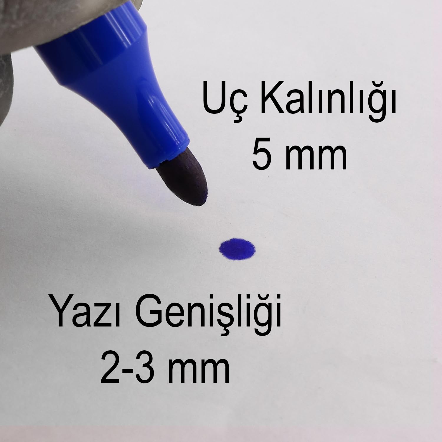 Kalıcı Çıkmaz Koli Kalemi Suya Dayanıklı İşaretleme Markalama Mavi Kalem Metal Cam Çuval Folyo