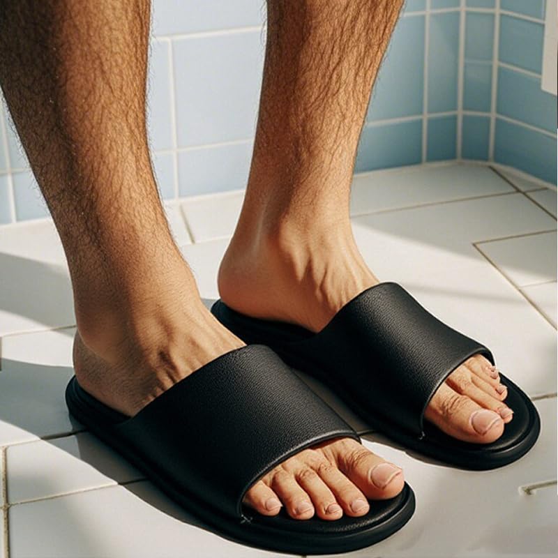 Pillow Slippers for Women Men Non Slip Shower Shoes Soft Indoor Outdoor Slides Sandals Ultra Light Bathroom Comfortable House Slippers