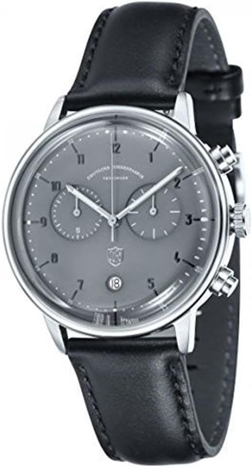 Dufa Deutsche Uhrenfabrik Unisex Chronograph Quartz Watch with Leather Strap DF-9003-08
