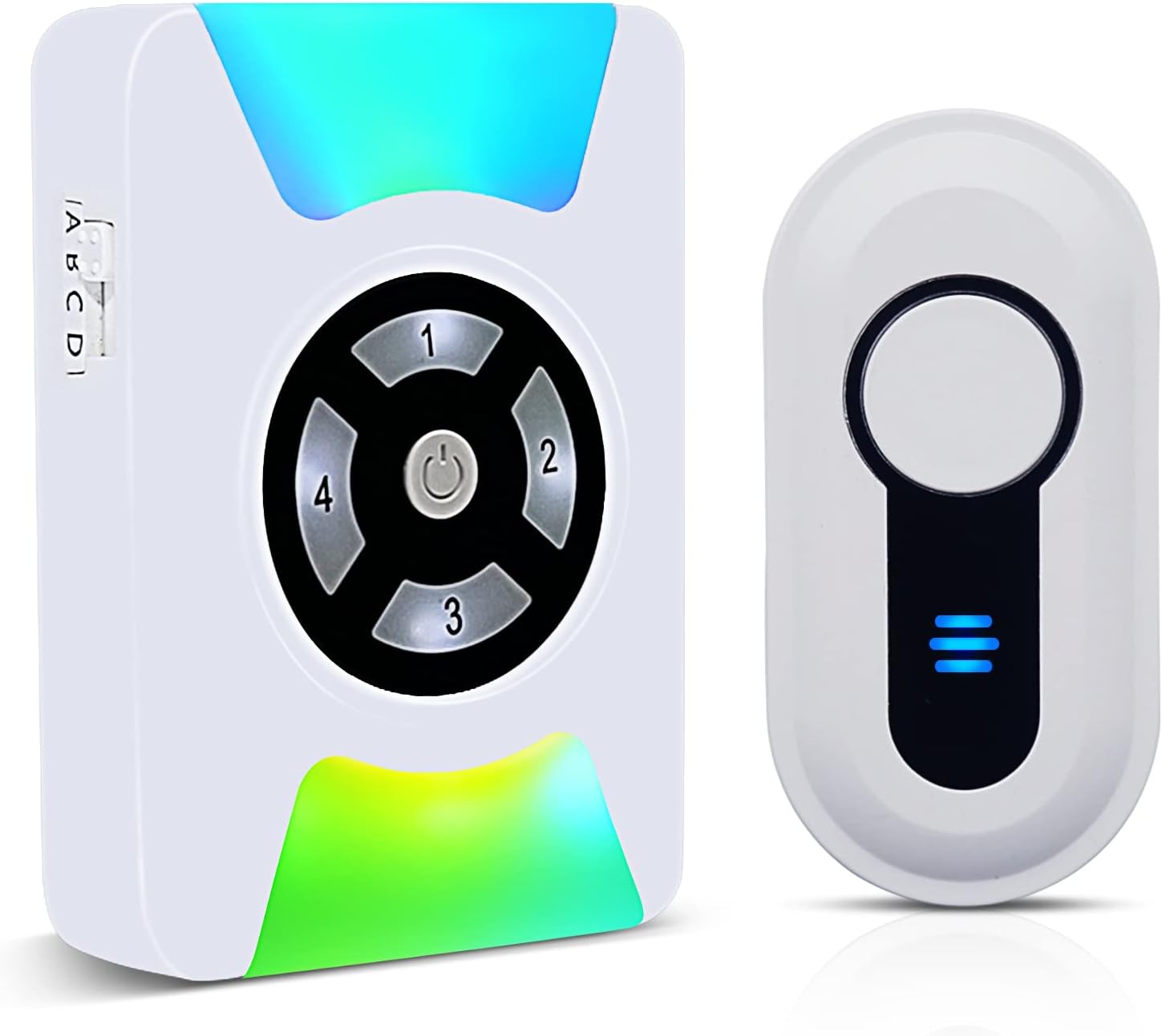Door Chime SANJIE Wireless Doorbell Chime With Colorful LED Flash