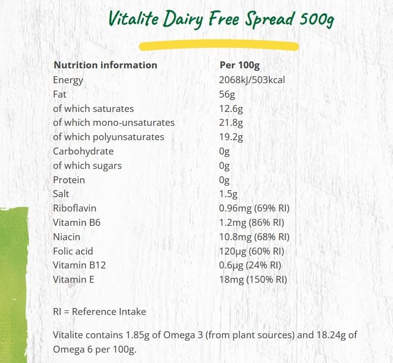 Vitalite Dairy Free Spread