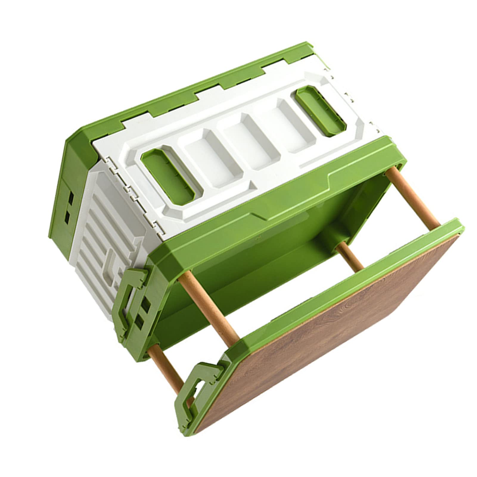 Folding Storage Box with Large Capacity 95L (zielony biały)