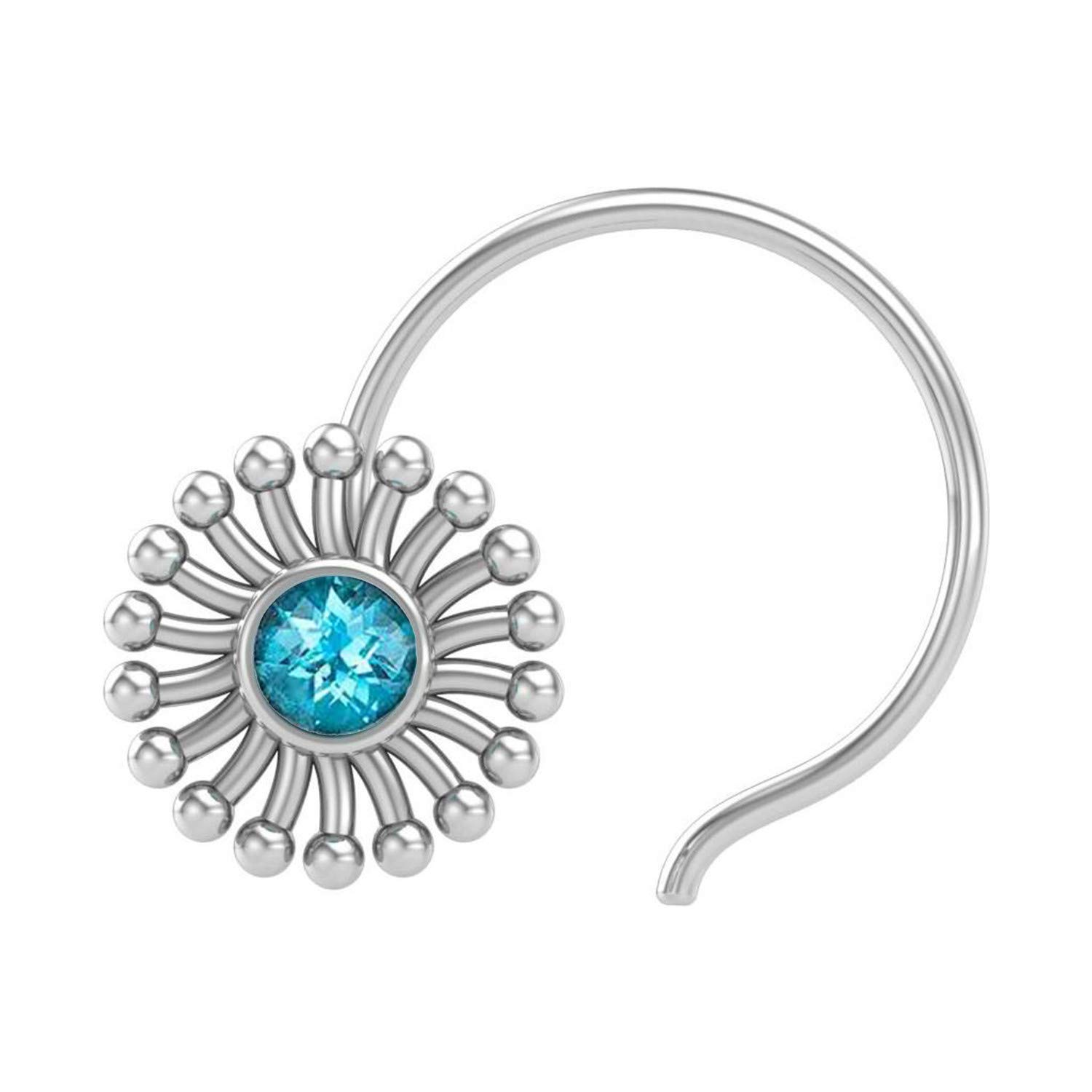 JSAJ BLUETOPAZ STONE NOSEPIN WIRE NOSEPIN 925 STERLING SILVER FOR GIRLS WOMENS (B08X2WTHJ3) Amazon Price History, Amazon Price Tracker