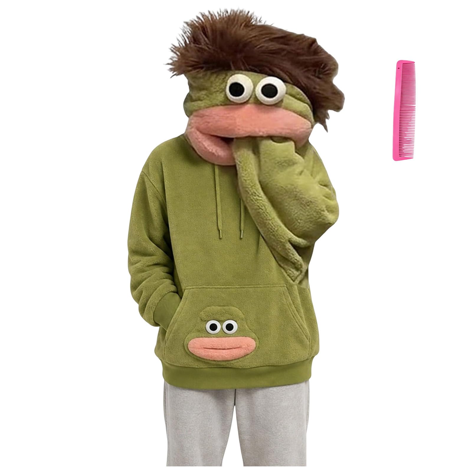 Big Mouth Monster Onesie Hoodie Adult Halloween Costumes for Women Men — image 1