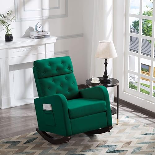 Moderno, patas de madera maciza de 26 pulgadas, bolsillo lateral, con brazos cuadrados, respaldo alto de terciopelo para interiores y exteriores,